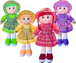 Látková bábika Miriam s klobúčikom