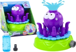 Záhradný rozprašovač Chobotnica s fontánou a bublifukom Fialová