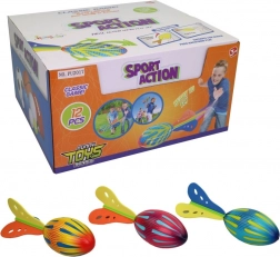 Hádzacie rakety pre deti 25 × 8,5 cm – sada 12 ks v displeji