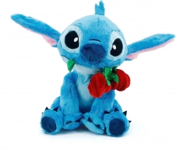 Maskot Disney Stitch s ružou 25 cm