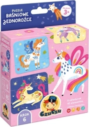 Puzzle – rozprávkoví jednorožci (5×9 dielikov)