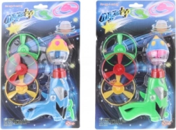 Vystreľovacia pištoľka s vrtuľkami a svietiacou káčou