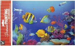 Diamantové maľovanie na doske Rybičky 29 × 21 cm