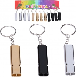 Prívesok na kľúče s dvojitou píšťalkou