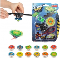 Svetelný mechanický gyroskop 5 cm s kovovými prvkami a štartérom