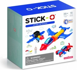 magnetická stavebnica STICK-O mestský set 16 dielov