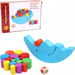 Drevené valčeky s Mesiacom