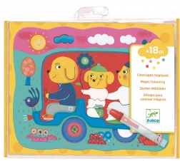 DJECO Vodné omaľovánky Rodina na ceste