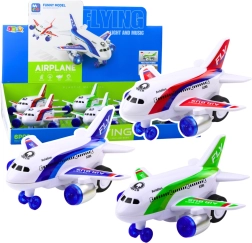 Cestovné lietadlo na batérie s efektmi
