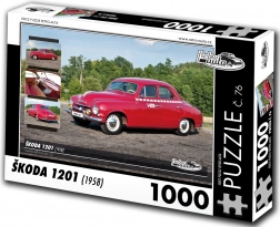 retro-autá puzzle Škoda 1201 – 1000 dielikov