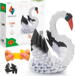 alexander kreatívne origami 3d – labuť pre deti od 8 rokov