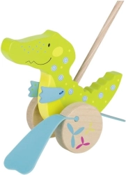 Drevený krokodíl na tyči GOKI
