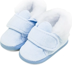 Dojčenské zimné capačky New Baby modré 0–3 mesiace
