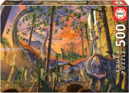 Puzzle EDUCA zvedavý dino – 500 dielikov