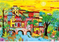 Puzzle domy v lese 1000 dielikov