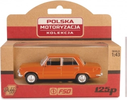 Kovový model PRL Fiat 125p v mierke 1:43 – hnedý