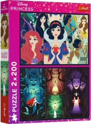 Puzzle 2×200 dielikov Disney PRINCESS – Pôvabné princezné