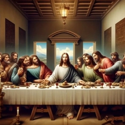 Diamantové maľovanie Posledná večera 30x40 cm