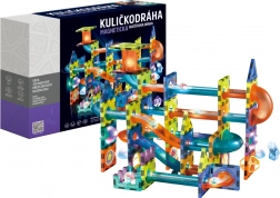 Magnetická guľôčková dráha so svetlom 110 ks