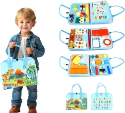 Senzorická busy kniha dinosaury pre deti