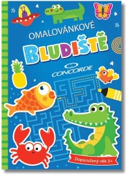 Maľovankové labyrinty Concorde – zábavné omaľovánky s hlavolamami pre deti