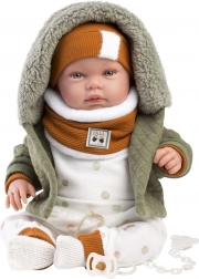 Llorens New Born realistická bábika so zvukmi 44 cm