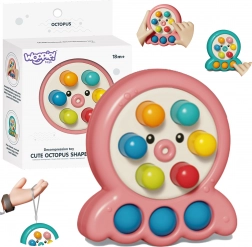 WOOPIE Hra Zručnosti Vrazenie Krtko Chobotnica Ružová 2v1