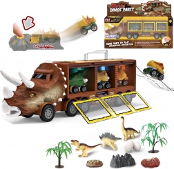 Dinosaurie nákladiak s odpaľovačom a autíčkami