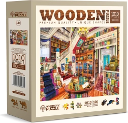 WOODEN CITY Drevené puzzle Prianie v knižnici 1010 dielikov