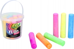 Chodníkové kriedy FLUO v vedierku 15 ks