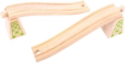 Nadjazdové koľaje s piliermi 2 ks Bigjigs Rail