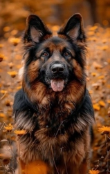 Norimpex diamantové maľovanie nemecký ovčiak v kvetoch 30 × 40 cm