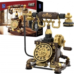 Stavebnica PANTASY Retro telefón s pohyblivými doplnkami