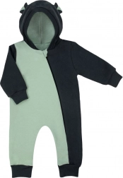 Teplákový overal s kapucňou Nicol Olaf pre bábätko