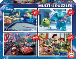 Educa puzzle Disney Pixar mix 4v1 (50, 80, 100, 150 dielikov)