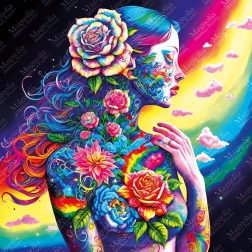 Puzzle kvetinová bohyňa 1023 dielikov MAGNOLIA