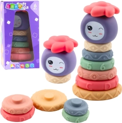 Mäkká senzorická skladacia veža pre bábätká, 8 dielov