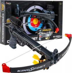 Kuša pre deti (6+) Športová sada 7 ks + Terč + 5 šípok + Zameriavač