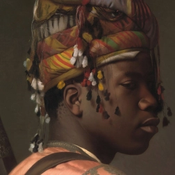 Štvorcové puzzle CURIOSI Q Art: čierny bašibozuk, 66 dielikov