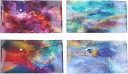 Plastové dokumentové puzdro s patentom Vesmír 23,5 × 33,5 cm