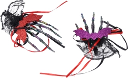 Karnevalová sponka do vlasov kostra – set