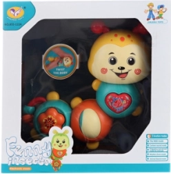 Interaktívna húsenica na batérie s melódiami