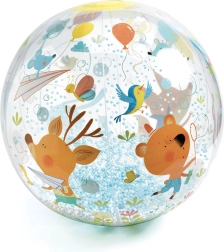 nafukovací loptu s guľôčkami Djeco