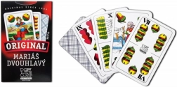 Mariášové karty dvojhlavé s károvaným rubom