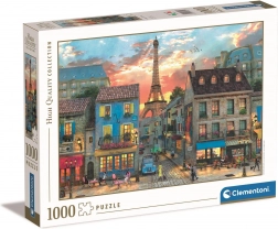 Puzzle 1000 dielikov ulica v Paríži CLEMENTONI