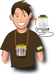 Pohár s lupou na pozorovanie hmyzu