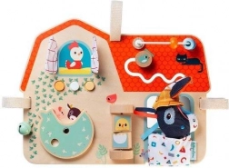 Lilliputiens - drevená aktívna tabuľa Farma pre deti od 9 mesiacov