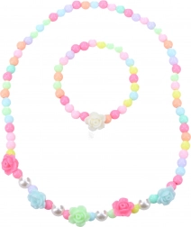 Módna sada šperkov s ružami