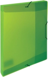 Krabica s gumičkou Opaline zelená A5