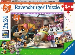 Detské puzzle RAVENSBURGER 44 MAČIEK – 2×24 dielikov